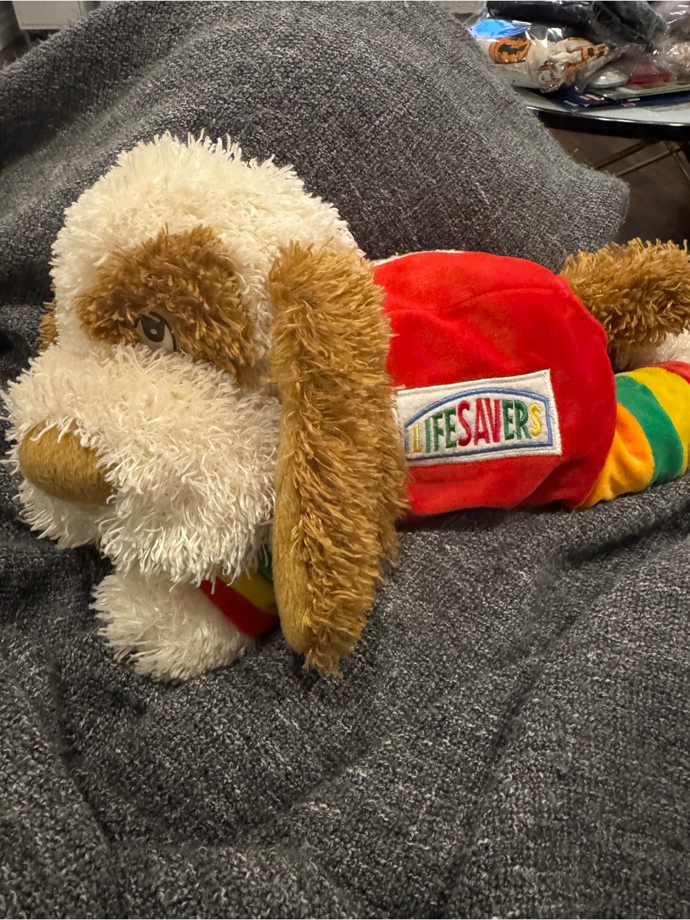 Rare vintage Life Savers plush dog